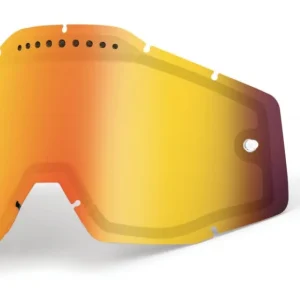 Erbjudandepris 100%, RC1/AC1/ST1 Lens Vented Dual Mirror / Smoke Anti-Fog, RÖD