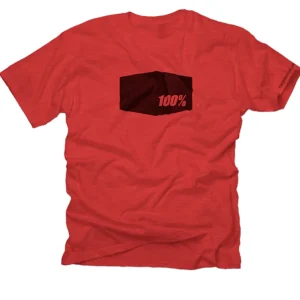 Köp online 100% HEXAGON TEE RED