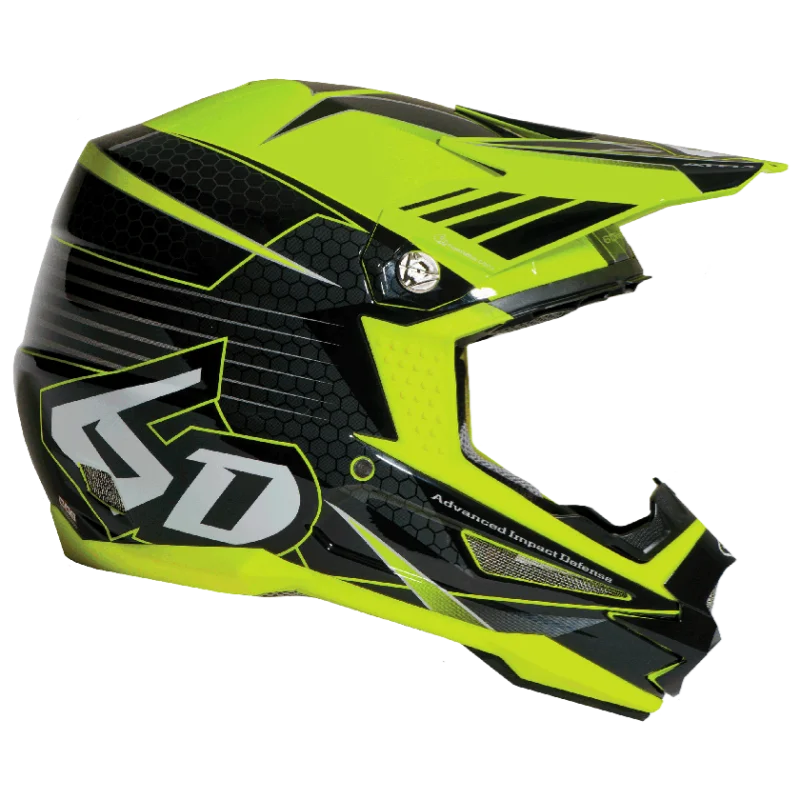 Trygg betalning 6D ATR-1 BLADE HELMET BLACK/YELLOW