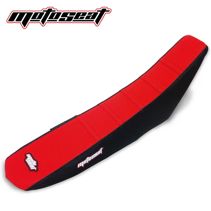 Moto Seat, Ribbat Överdrag, RÖD SVART, Honda 04-09 CRF250R, 04-18 CRF250X Begränsat antal