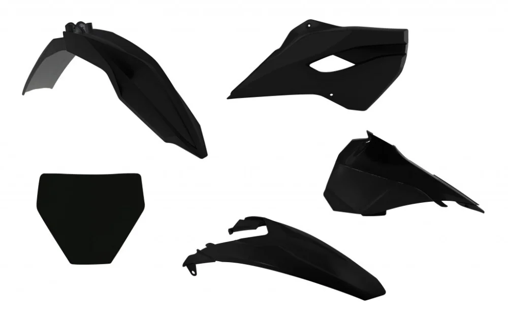 Rtech, Plastkit, SVART, Husqvarna 14-17 TC 85 (17/14)/TC 85 (19/16) Kampanjpris