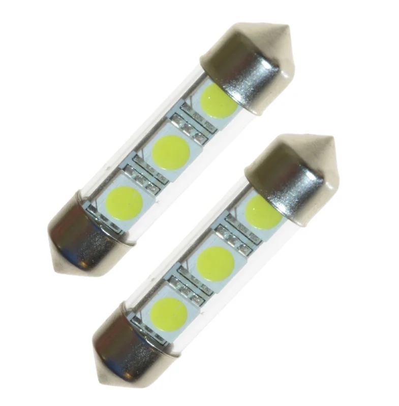 Lägg i varukorgen LED lampa C5W spollampa 36mm 3 SMD (xenonvit)