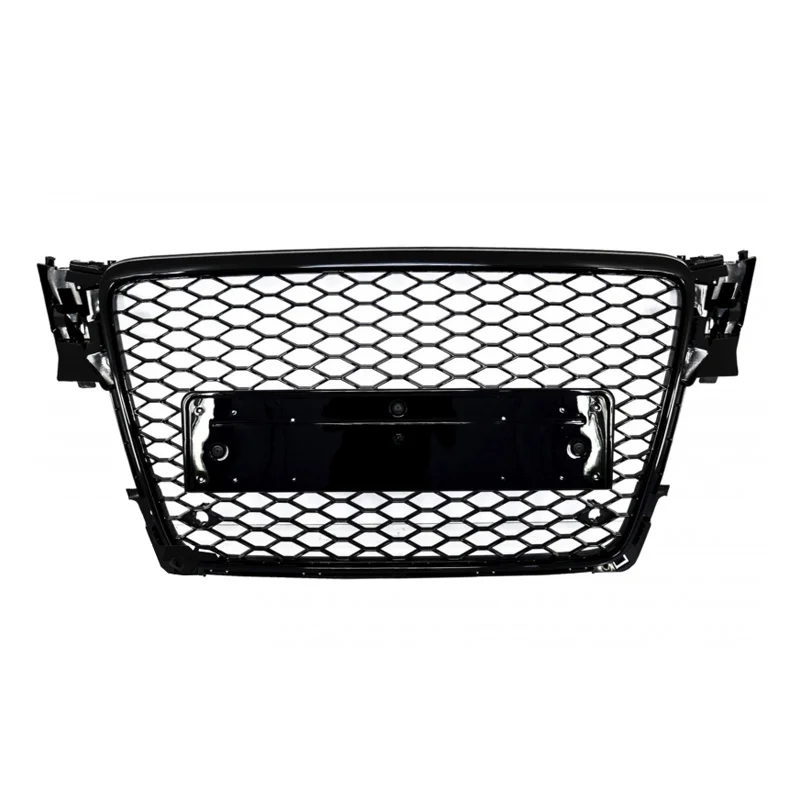 Honeycomb grill RS Design Piano Black PDC - Audi A4 B8 (2007-2011) Sista chansen