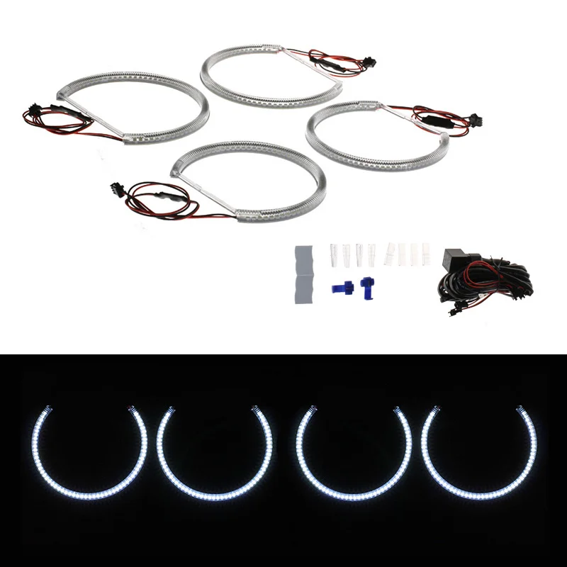 Nyhet Angel eyes ringar SMD white - BMW E46 (131mm + 146mm)