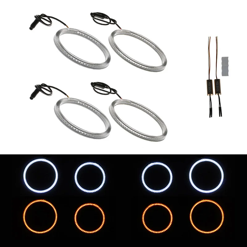 Endast denna vecka Angel eyes ringar SMD switch back - BMW E61 Xenon (105mm + 120mm)