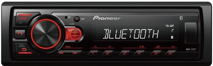 Köp nu Pioneer MVH-230BT, bilstereo med Bluetooth och USB