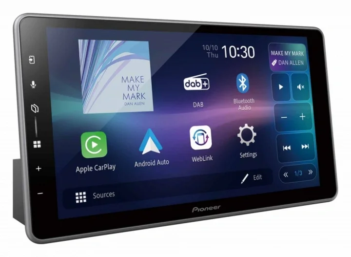 Pioneer SPH-DA97DAB-UNI2, 9-tums bilstereo med trådlös CarPlay/Android Auto Köp online