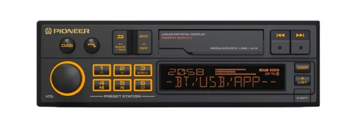Pioneer SXT-C10PS, retrostereo med Bluetooth, DAB, USB/AUX och 3 par lågnivå Trygg betalning