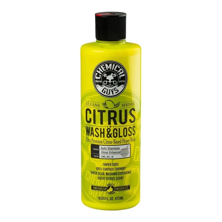Chemical Guys Citrus Wash & Gloss bilschampo, 473 ml Begränsad tid