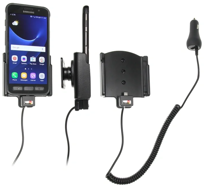Billigare Brodit Aktiv hållare med cigg-kontakt, Samsung Galaxy S7 Active