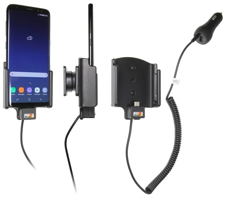 Erbjudande Brodit Aktiv hållare med cigg-kontakt, Samsung Galaxy S8