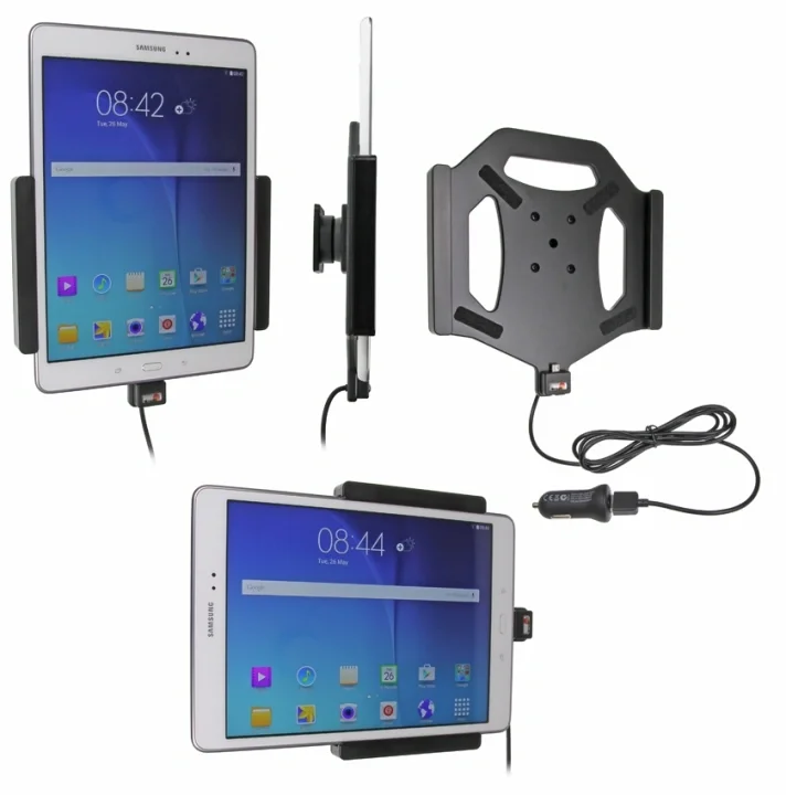 Kampanj Brodit Aktiv hållare med USB-kabel och cigg-adapter, Samsung Galaxy Tab A 9.7