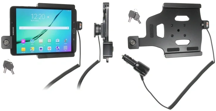 Begränsat erbjudande Brodit Hållare med nyckel-lås, Samsung Galaxy Tab S2 8.0 SM-T713 /SM-T719