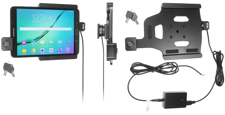 Brodit Hållare med nyckel-lås, Samsung Galaxy Tab S2 8.0 SM-T713 /SM-T719 Kampanjpris