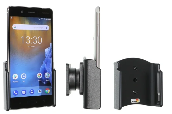 Beställ idag Brodit Passiv hållare med kulled, Nokia 8