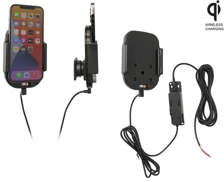 Beställ nu Brodit Qi trådlös aktiv hållare för fast installation, Apple iPhone 12 Pro Max