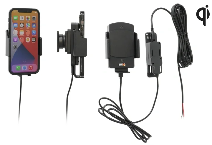 Kampanj Brodit Qi trådlös aktiv hållare för fast installation, Apple/Google/Huawei/Oppo/Samsung
