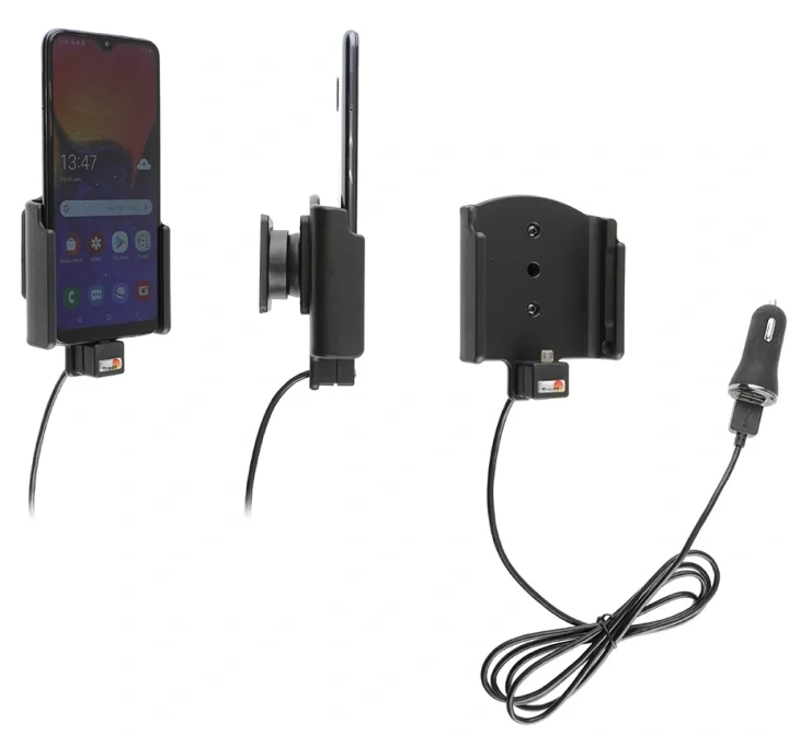 Sänkt pris Brodit Aktiv hållare med USB-kabel och cigg-adapter, Samsung Galaxy A10 (SM-A105)