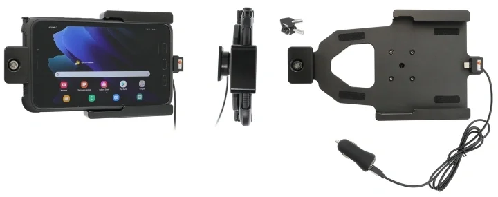 Köp nu Brodit Hållare med nyckel-lås, Samsung Galaxy Tab Active 2 SM-T390/SM-T395/3 SM-T570/SM-T575