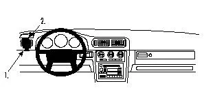 Brodit 802408 Volvo C70/S70/V70 97-00, Vänster Outlet