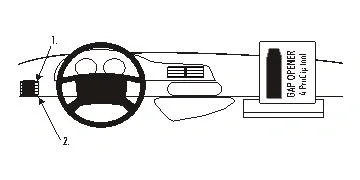 Brodit ProClip, Citroen/Peugeot 97-06 Nedsatt pris