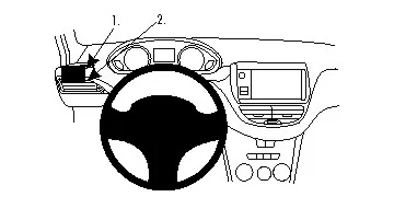 Brodit ProClip, Peugeot 2008/208 12-19 12-19 Reapris