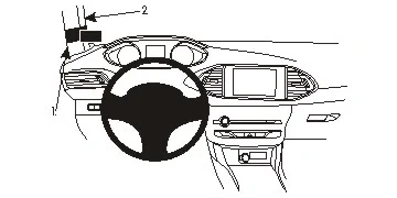 Brodit ProClip, Peugeot 308 14-21 14-21 Rabatter