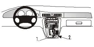 Begränsat erbjudande Brodit ProClip, Jaguar XJ8/XJR 98-03 98-03