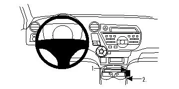 risnedsättning Honda Insight 09-15, Konsol 09-15
