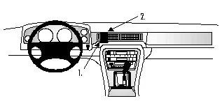 Sänkt pris Brodit ProClip, Jaguar XJ6 87-98