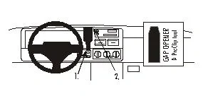 Brodit ProClip, Jeep Grand Cherokee 96-98 Premium