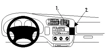 risnedsättning Brodit ProClip, Oldsmobile Bravada 98-05