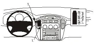 Brodit ProClip, Toyota Highlander 01-07 I lager