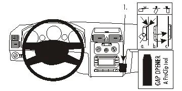 Snabb leverans Brodit ProClip, Volkswagen Touran 03-15 03-15