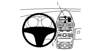 Populär Opel Corsa 07-14, Vinklad, Hög 07-14