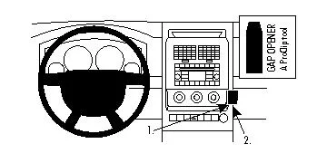 Endast idag Brodit ProClip, Jeep Liberty 08-12