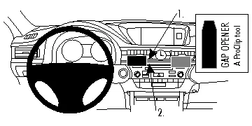 Rabatter ProClip Monteringsbygel Lexus ES Serie 13-15, Centrerad 13-18