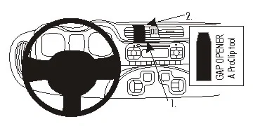 I lager ProClip Monteringsbygel Fiat Panda 13-15, Centrerad 13-21