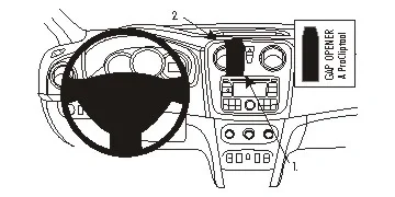 ProClip Monteringsbygel Dacia Lodgy 13-14, Centrerad 13-14 Kundfavorit