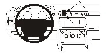 Populärt val Brodit ProClip, Land Rover Range Rover Sport 14-22
