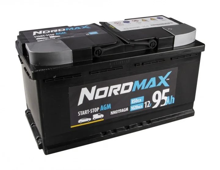 Nordmax AGM-batteri, 95Ah / 12V Säker betalning