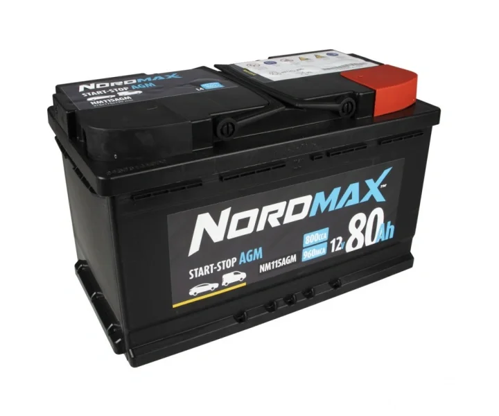 Nordmax AGM-batteri, 80Ah / 12V Köp online