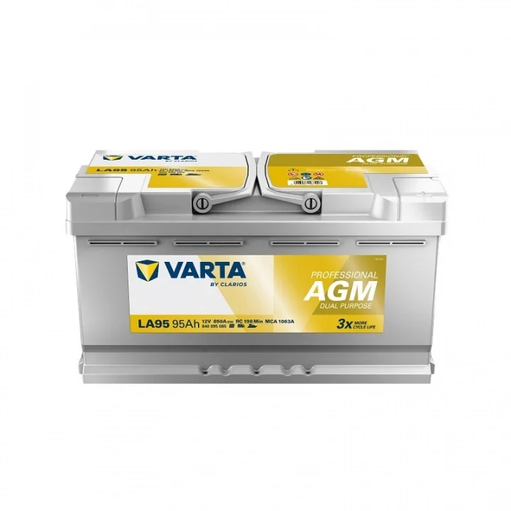 Varta LA95 Dual Purpose AGM 850A 95Ah, startbatteri Nyhet