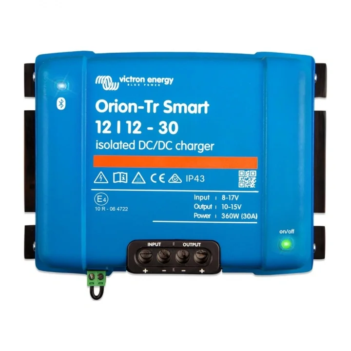 Beställ idag Victron Orion-Tr Smart DC-DC-laddare, 12V in 12V ut, isolerad 30A