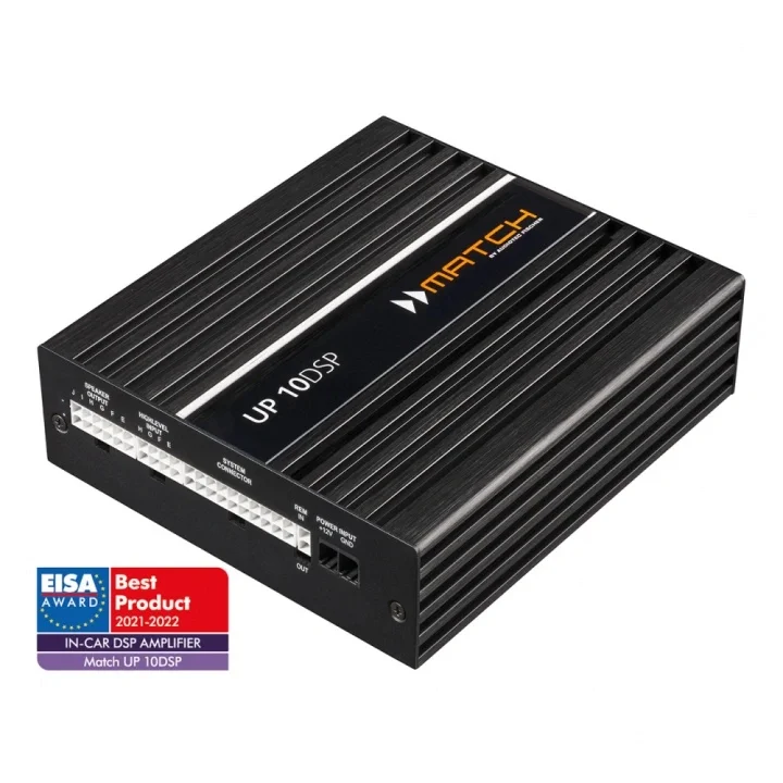 Match UP 10DSP med MEC ANALOG IN, 10-kanaligt slutsteg med ljudprocessor Endast denna vecka